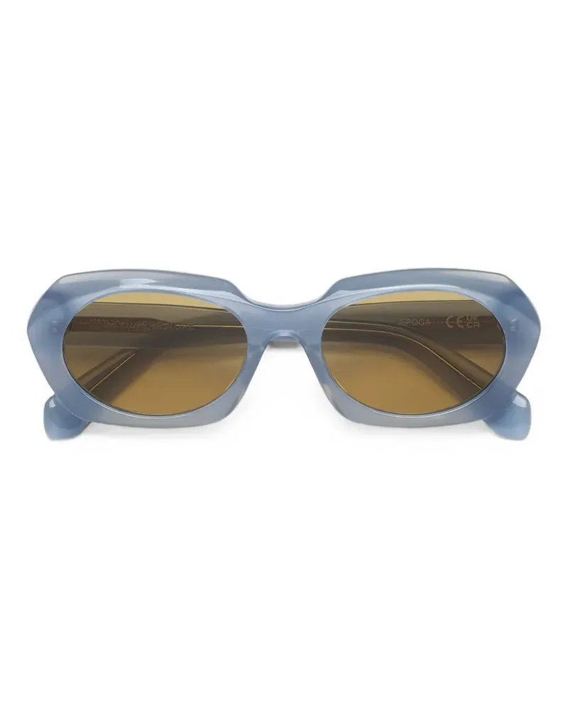 RETROSUPERFUTURE Epoca Bella Sonnenbrille mit geometrischem Gestell - Blau Blau