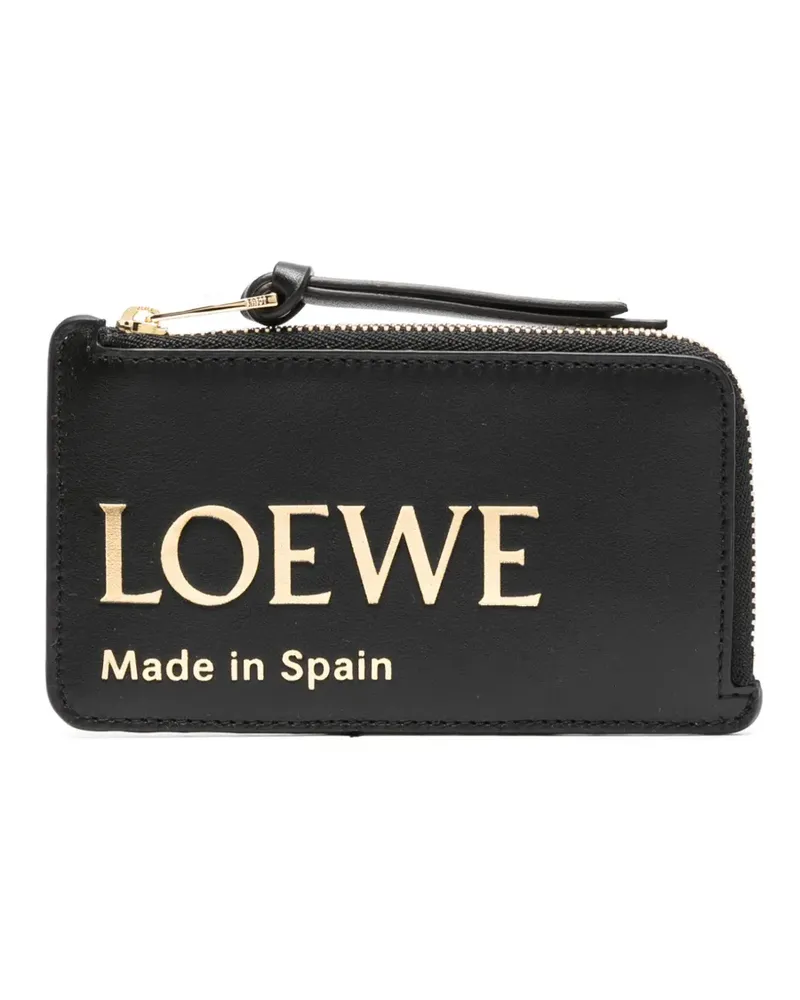 Loewe Portemonnaie mit Logo-Print - Schwarz Schwarz