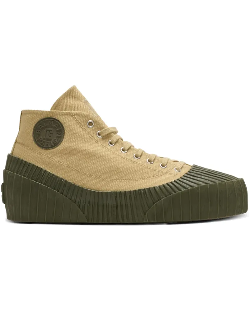 Balmain Riff Low Sneakers - Nude Nude