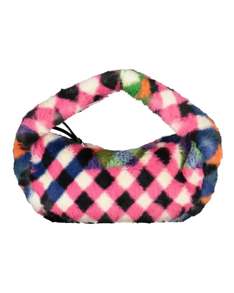 Desigual plaid tote bag - Schwarz Schwarz