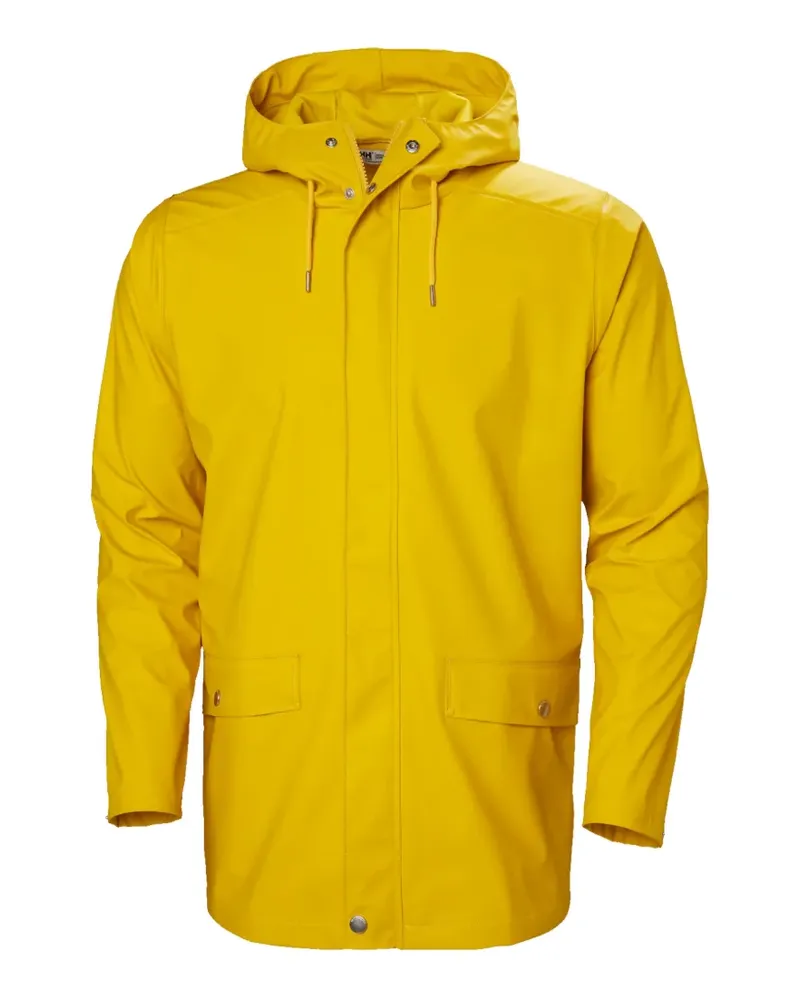 Helly Hansen Regenmantel mit Kapuze und Klappentasche - Gelb Gelb