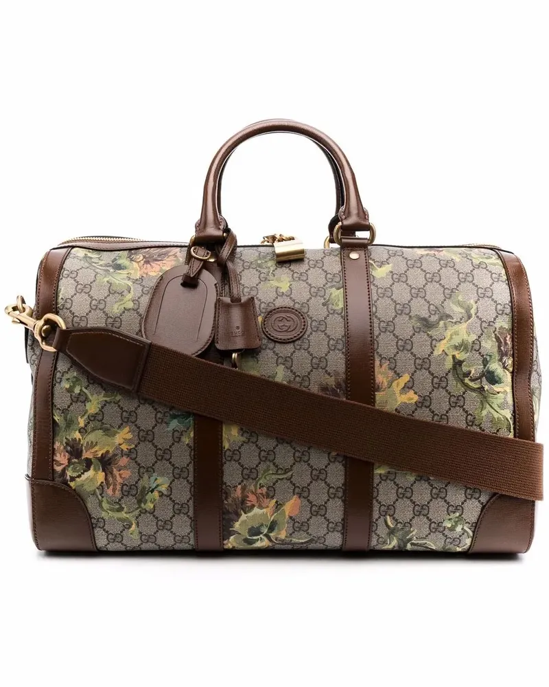 Gucci Reisetasche aus GG Supreme - Nude Nude