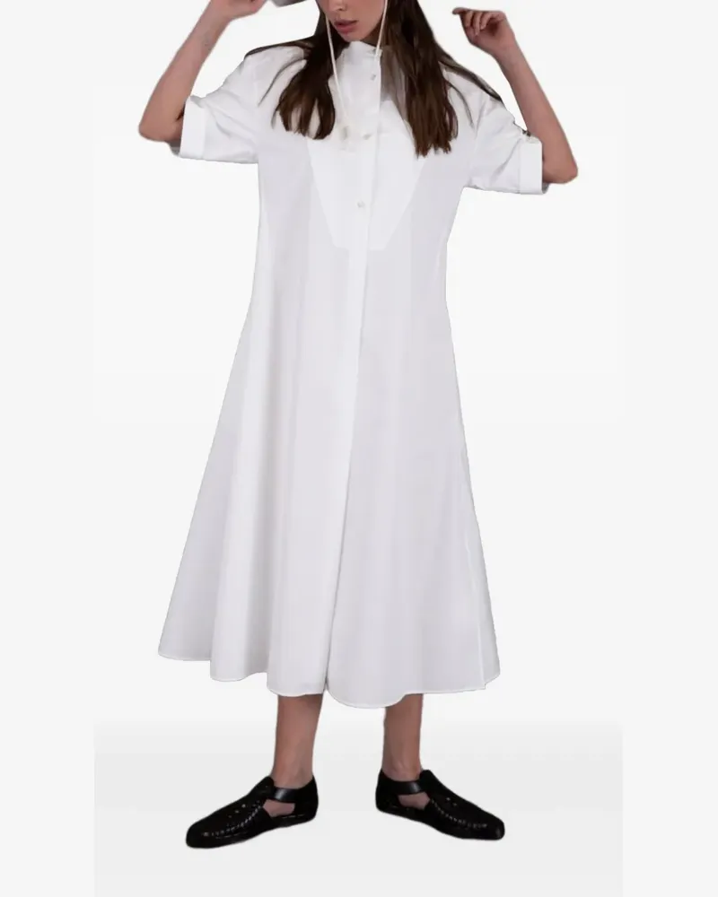 Jil Sander Klassisches Shiftkleid - Weiß Weiß