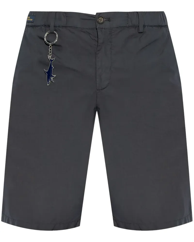 Paul & Shark Chino-Shorts mit Anhängerdetail - Blau Blau
