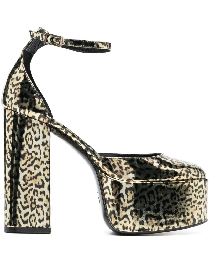 Paris Texas Sandalen mit Leoparden-Print 130mm - Braun Braun