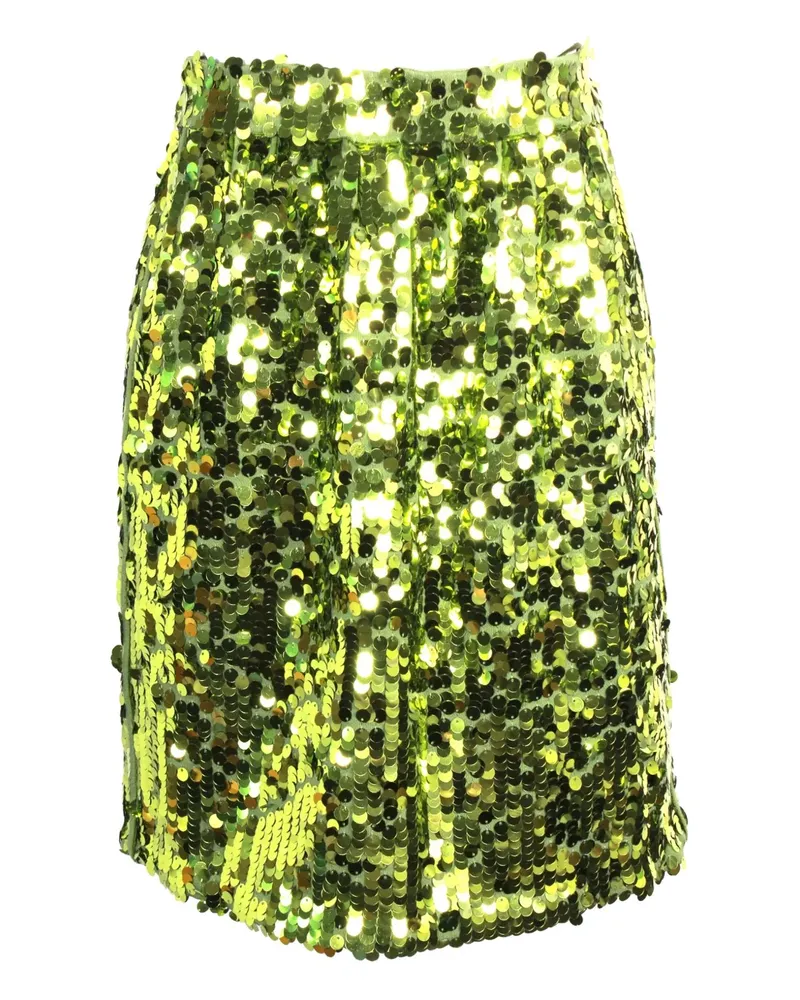 N° 21 sequin side-pocket mini skirt - Grün Grün