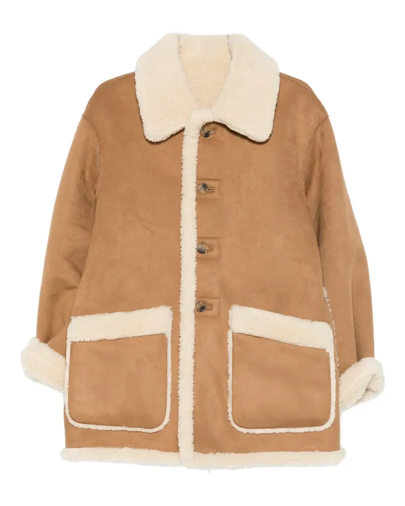 Dunst Jacke mit Knopfleiste - Braun Braun