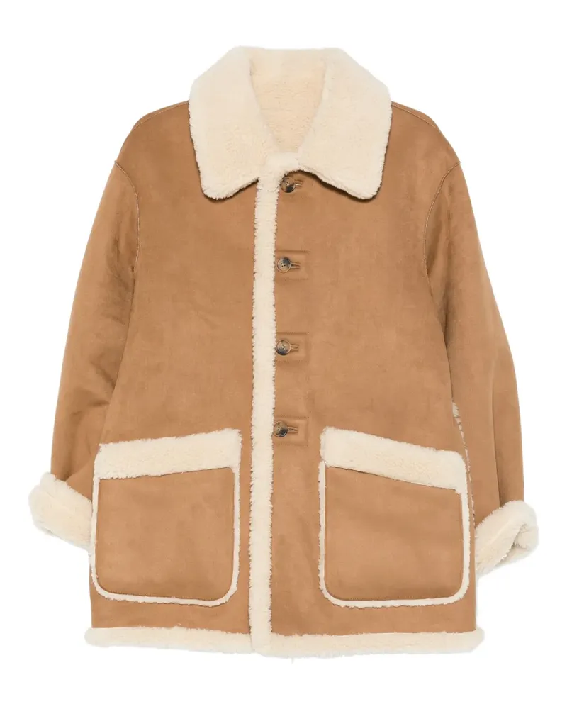 Dunst Jacke mit Knopfleiste - Braun Braun