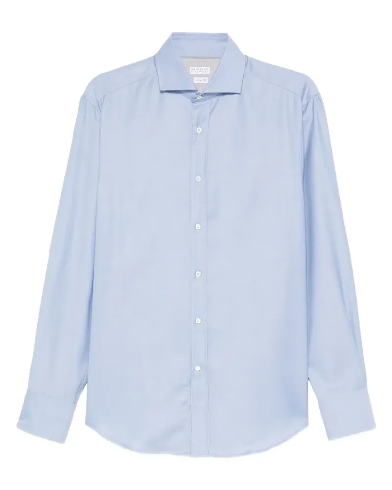 Brunello Cucinelli Klassisches Hemd - Blau Blau