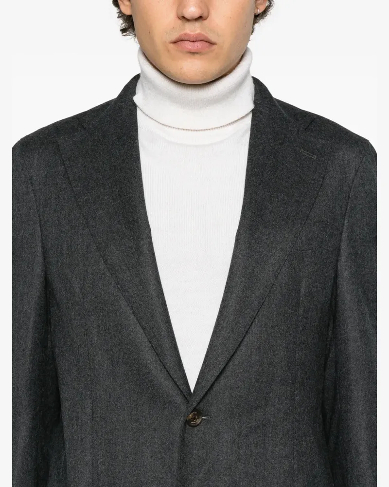 Bagnoli Sartoria Napoli Naxos single-breasted suit - Grau Grau