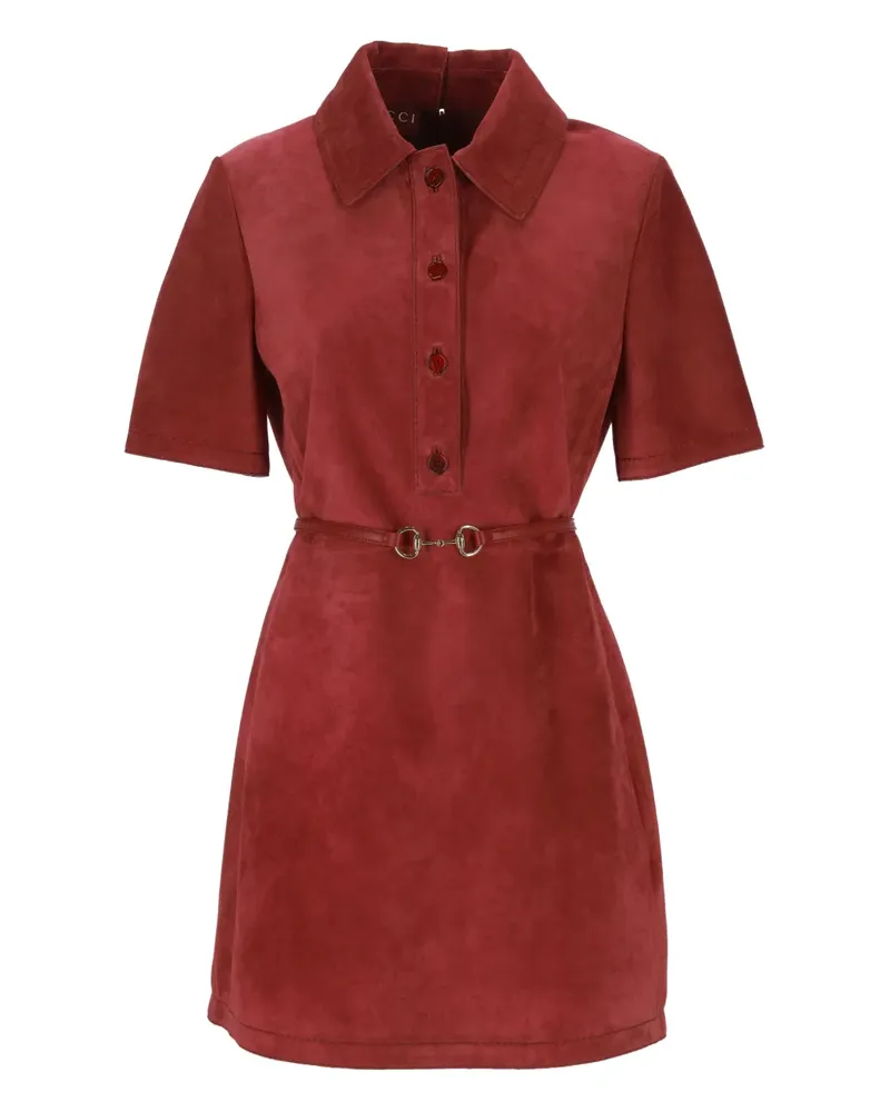 Gucci belted mini dress - Rot Rot
