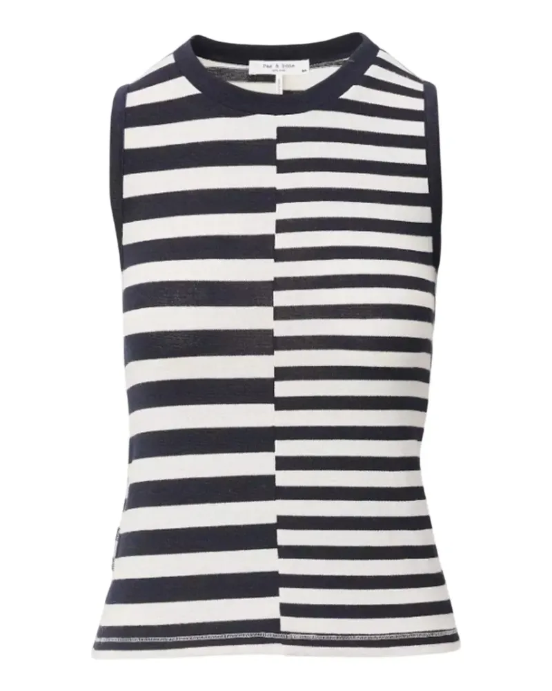Rag & Bone mixed-stripe tank top - Blau Blau