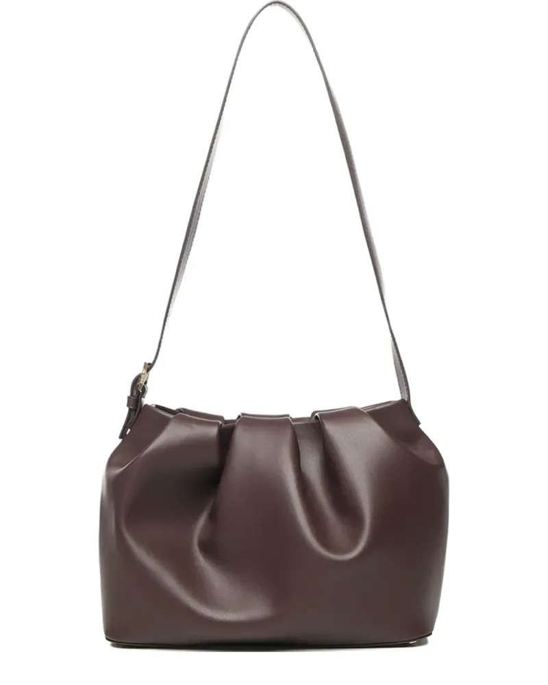 THEMOIRÈ Lara Schultertasche mit Falten - Braun Braun