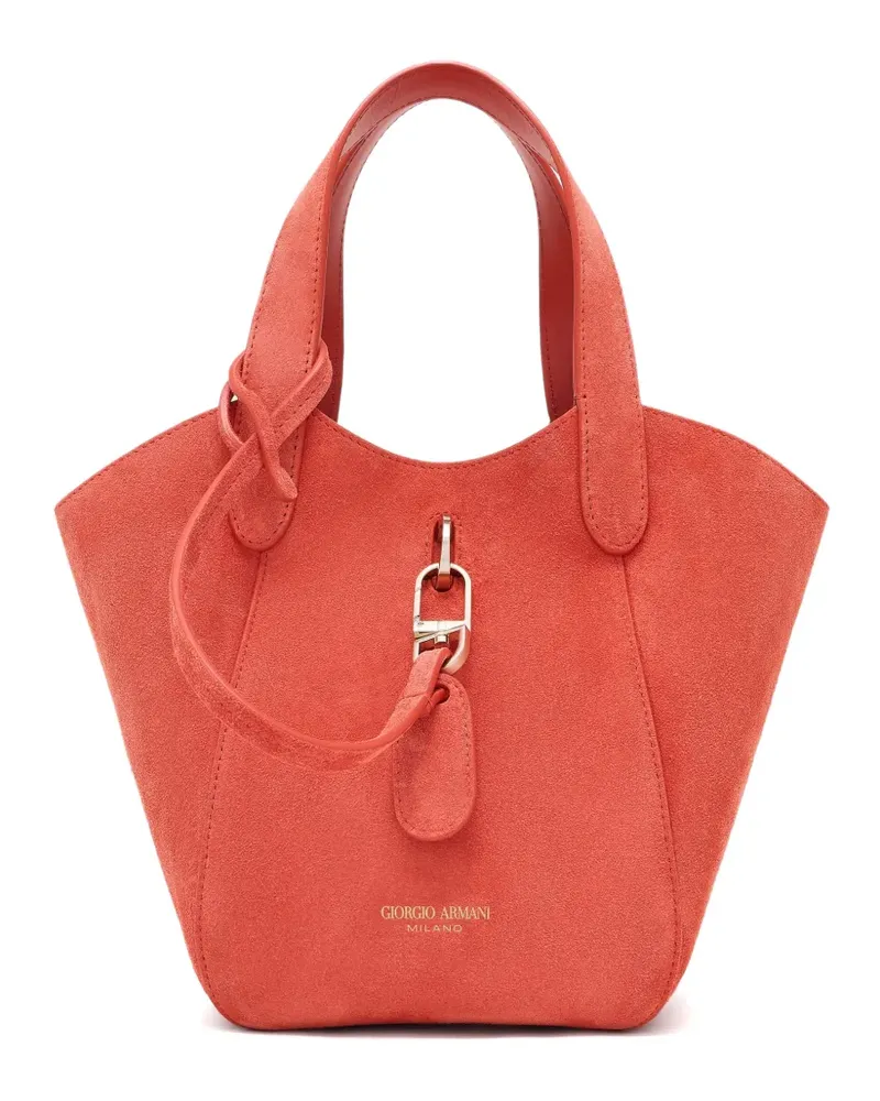 Giorgio Armani Shopper aus Wildleder - Orange Orange
