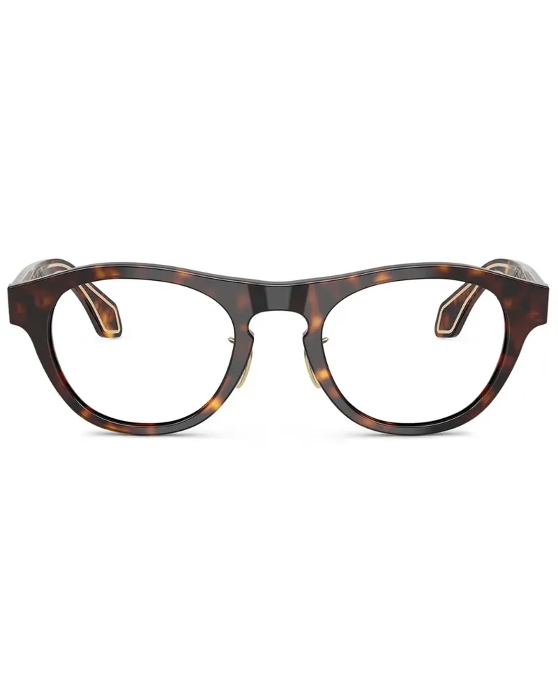 Giorgio Armani Brille mit Cat-Eye-Gestell - Braun Braun