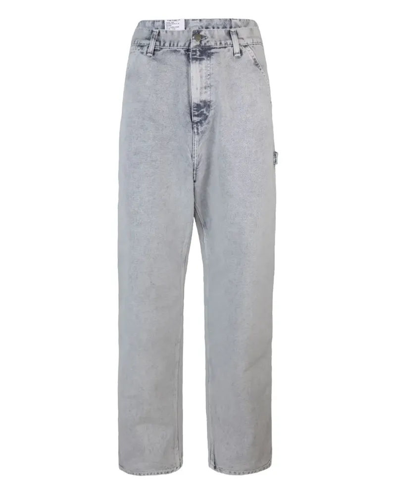 Carhartt WIP Acid-Wash-Jeans mit Taschen - Grau Grau