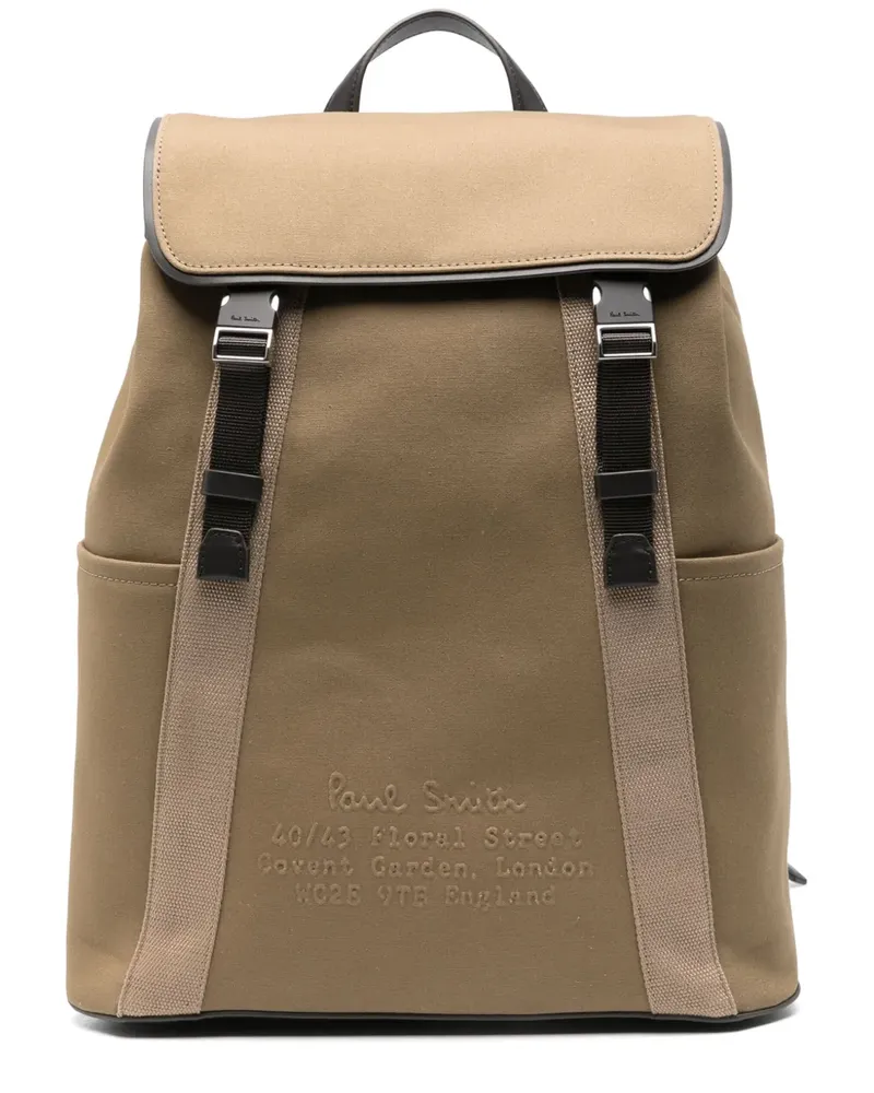 Paul Smith Rucksack mit Klappentasche - Nude Nude