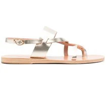 Sandalen im Metallic-Look - Gold