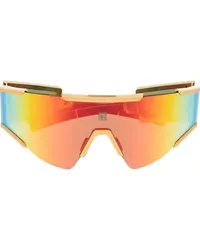 Balmain Sonnenbrille mit Print Gold