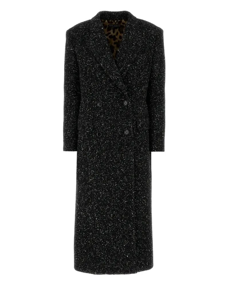 Dolce & Gabbana double-breasted coat - Schwarz Schwarz