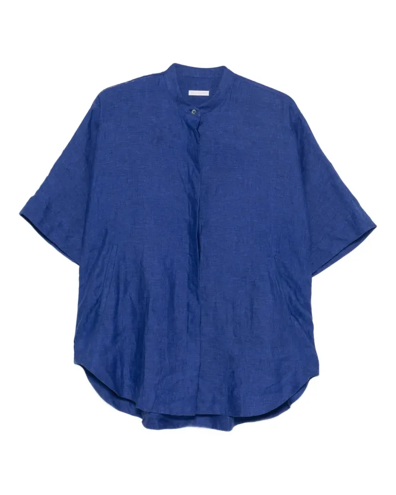 Robert Friedman short-sleeve buttoned blouse - Blau Blau