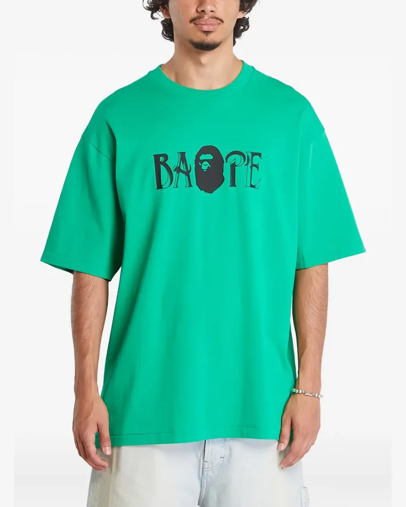 BAPE T-Shirt mit Logo-Print - Grün Grün