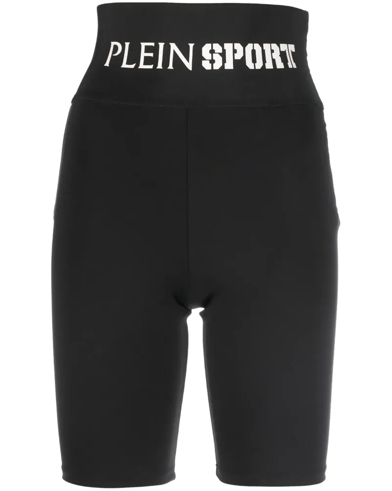 Philipp Plein Shorts mit Logo-Bund - Schwarz Schwarz