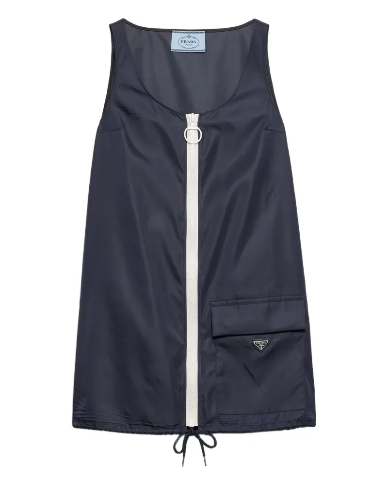 Prada Re-Nylon Minikleid - Blau Blau