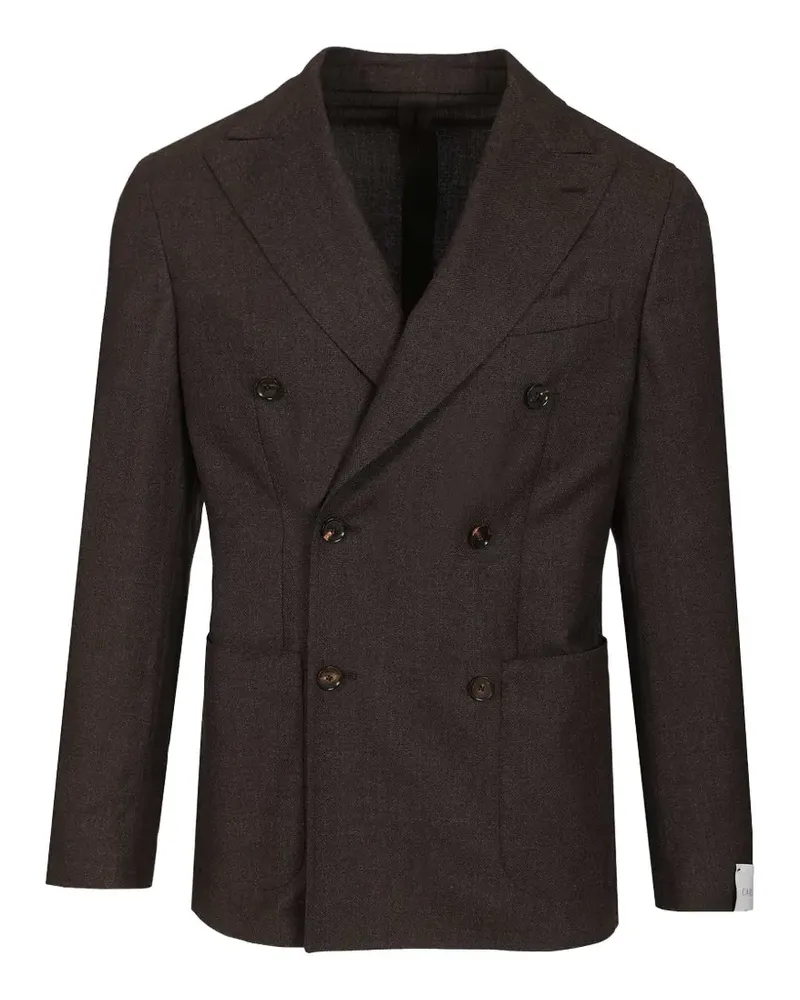 Caruso Butterfly double-breasted blazer - Braun Braun