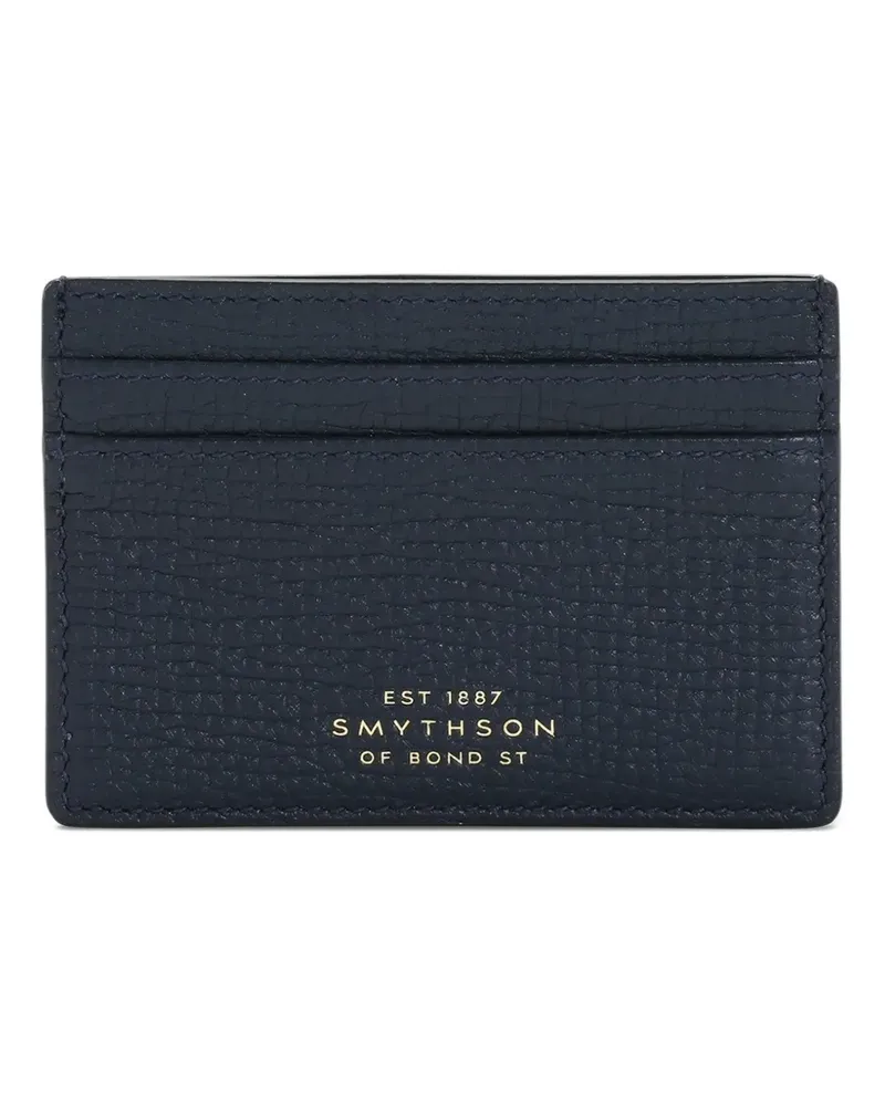Smythson Kartenetui aus Leder - Blau Blau
