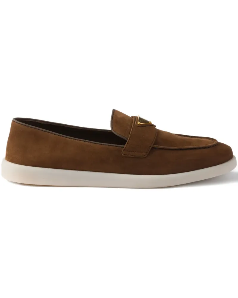 Prada Loafer aus Wildleder - Braun Braun
