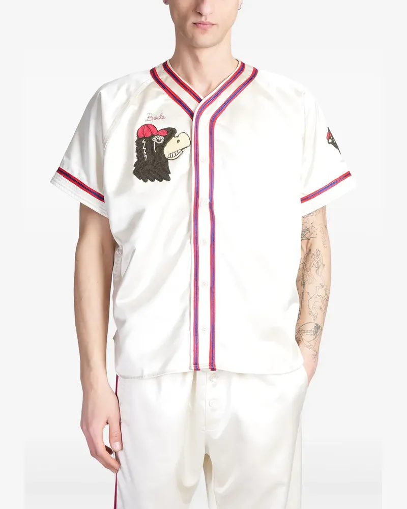 BODE Redtail Baseball-Hemd - Weiß Weiß