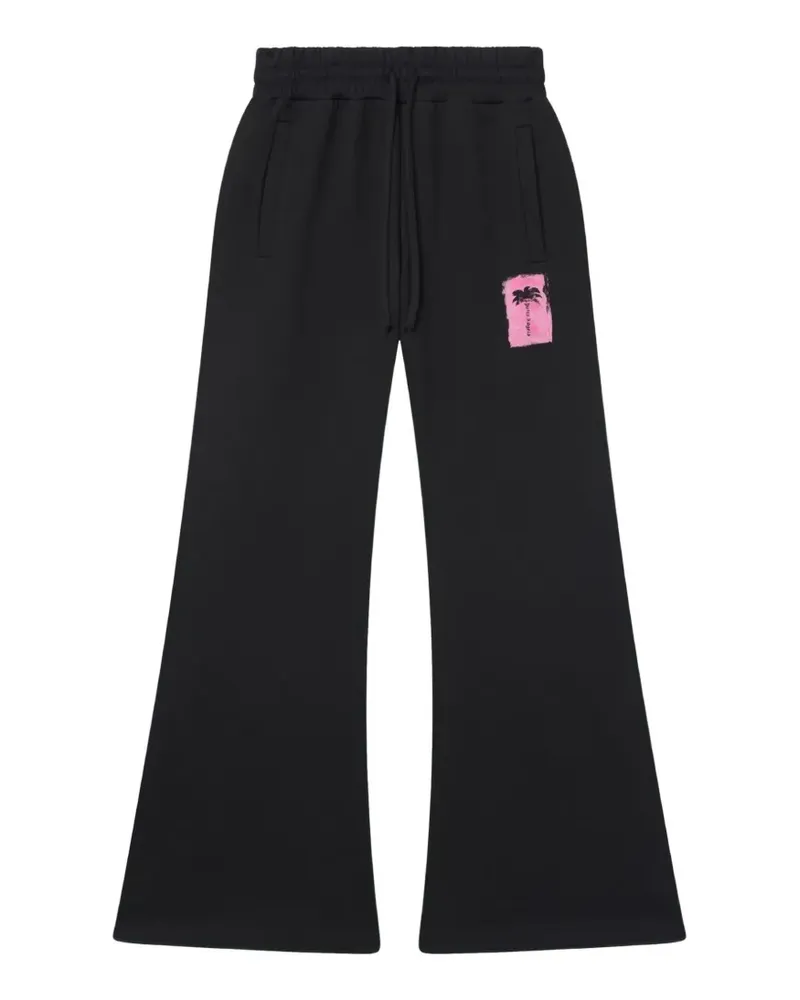 Palm Angels Jogginghose mit Palmen-Print - Schwarz Schwarz