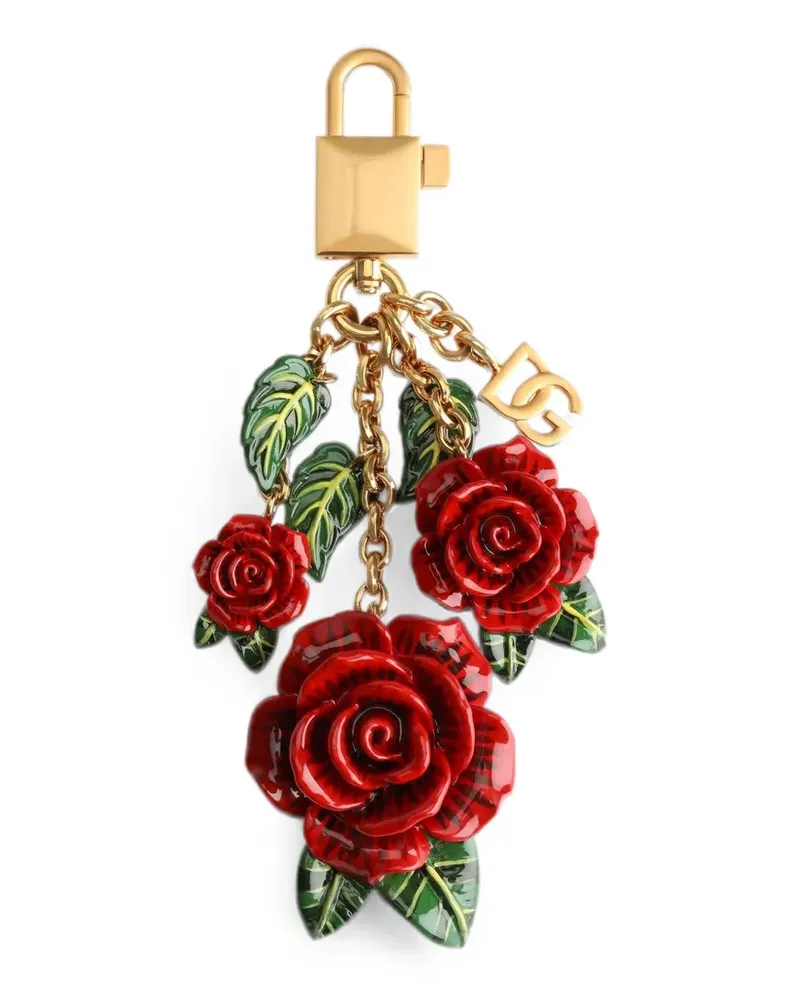 Dolce & Gabbana Schlüsselanhänger mit Anhängern - Gold Gold