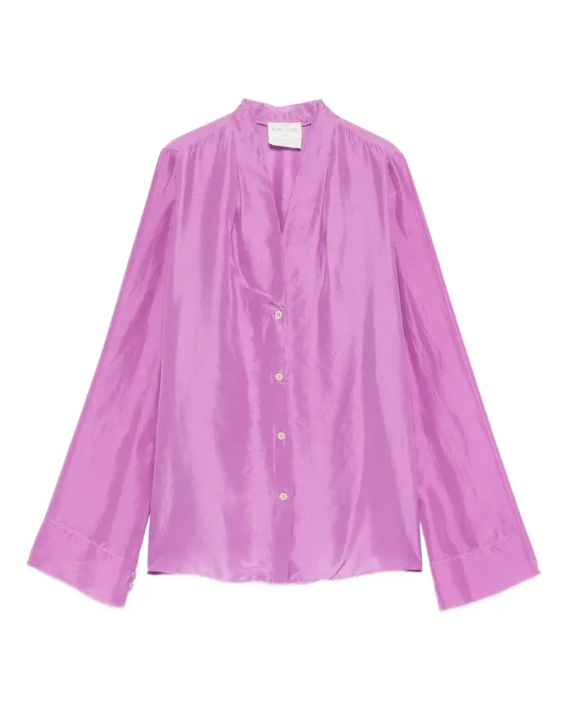 forte_forte Geknöpftes Hemd - Violett Violett