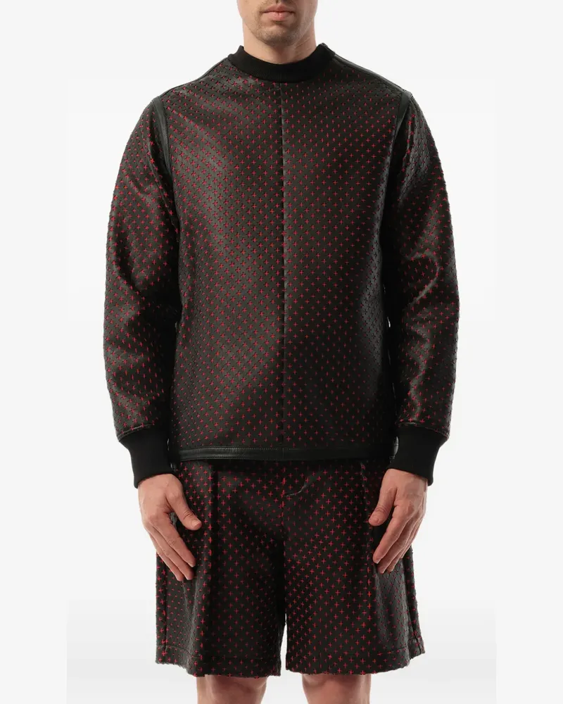 Givenchy perforated leather sweater - Schwarz Schwarz