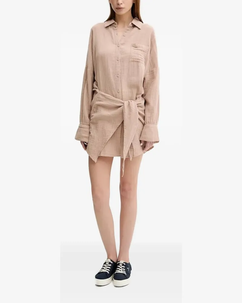 Melissa Odabash Hemdkleid mit Schnürung - Nude Nude