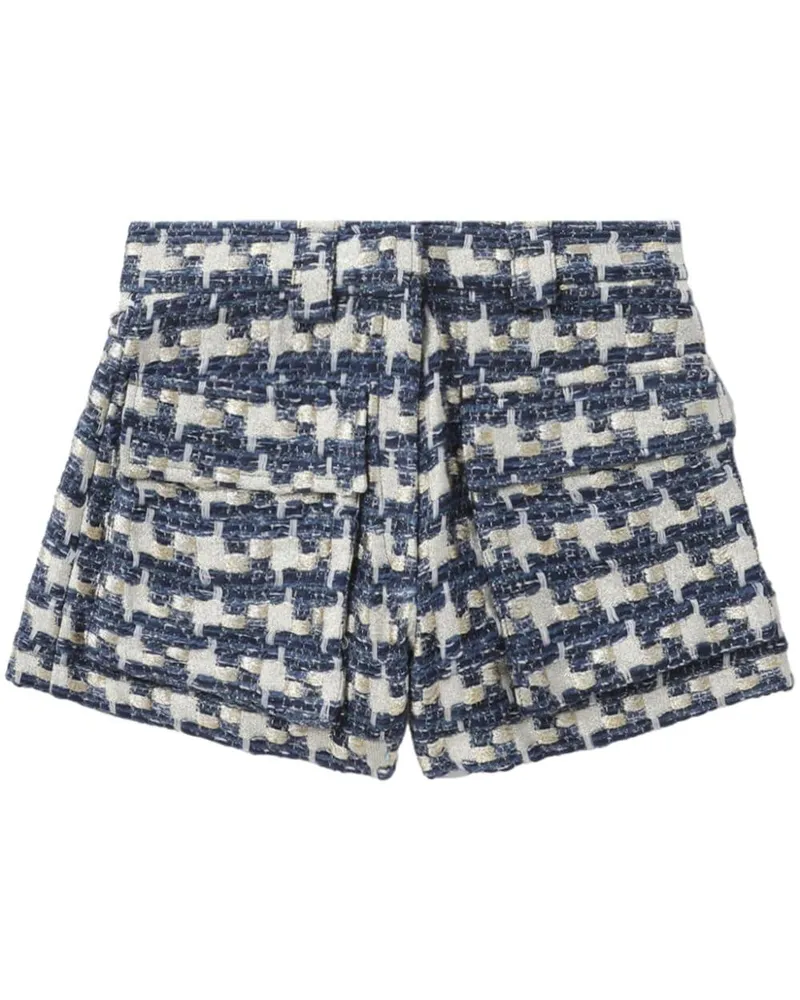IRO Kurze Tyana Tweed-Shorts aus Lurex - Blau Blau