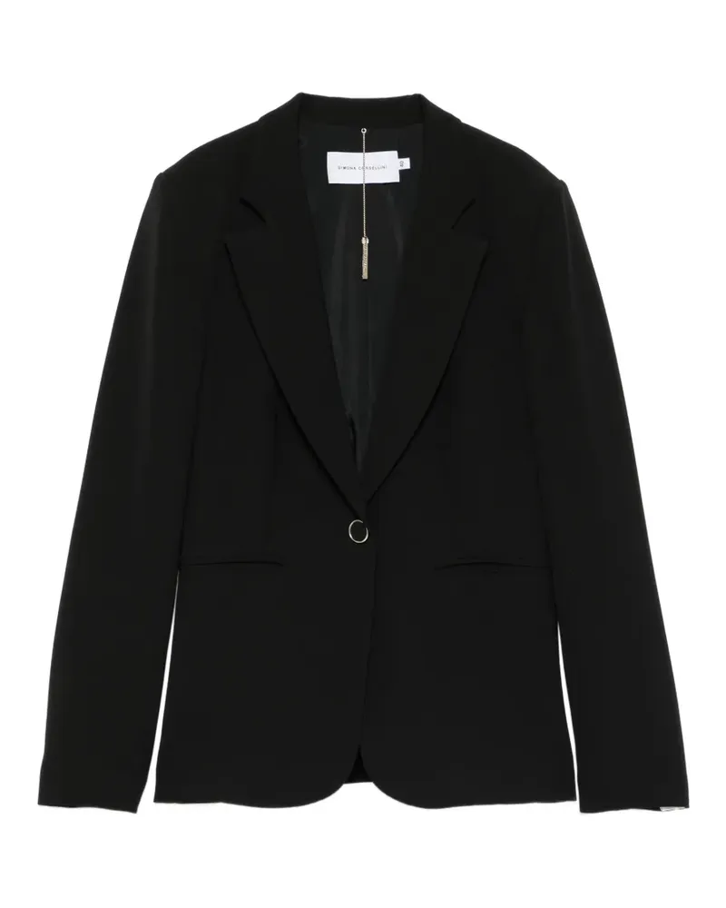 Simona Corsellini single-breasted blazer - Schwarz Schwarz