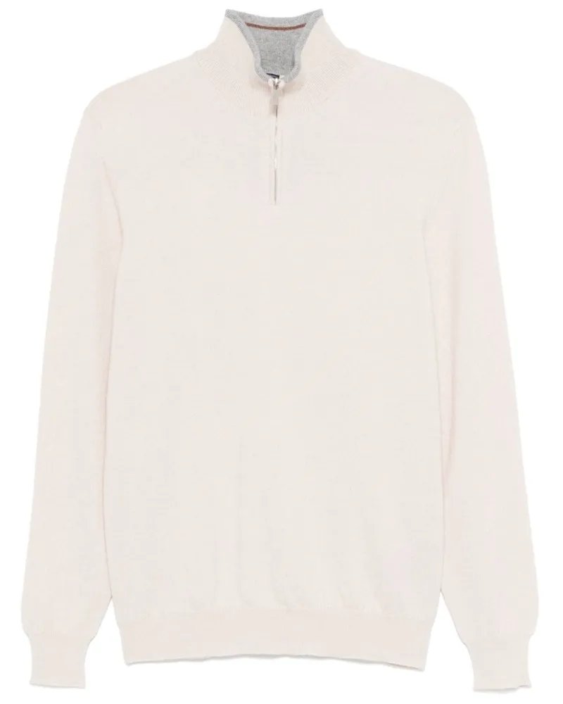 Fedeli Klassischer Kaschmirpullover - Nude Nude