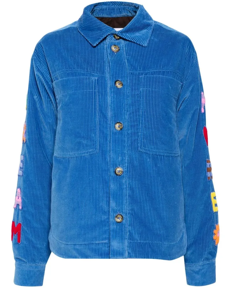 Mira Mikati Dream More Jacke aus Cord - Blau Blau
