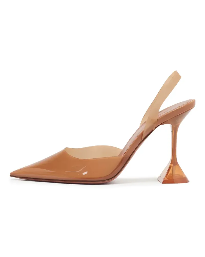 Amina Muaddi Holli Slingback-Pumps - Nude Nude