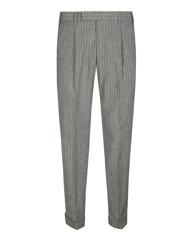 PT TORINO pinstripe pleated trousers - Grau Grau