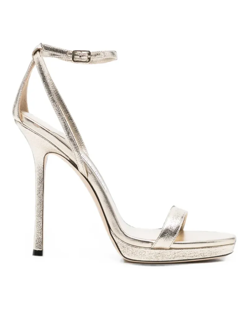 Jimmy Choo Moza metallic-effect platform sandals - Gold Gold