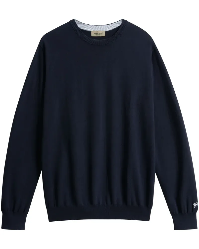Woolrich Sweatshirt mit Logo-Stickerei - Blau Blau