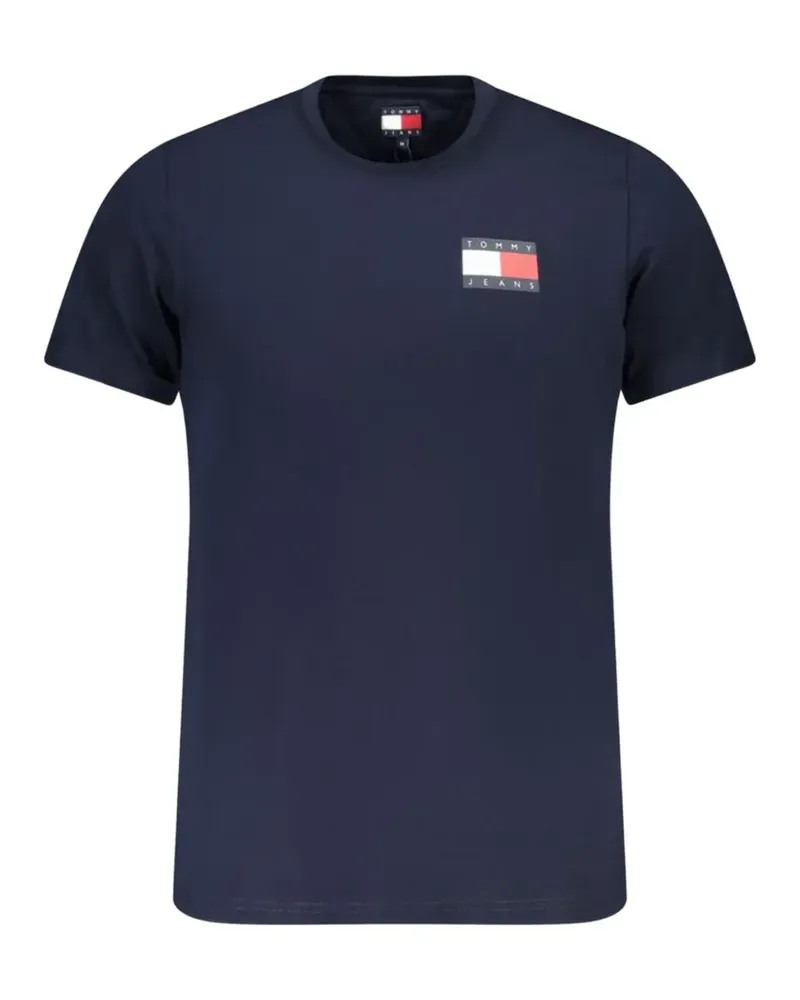 Tommy Hilfiger logo-patch T-shirt - Blau Blau
