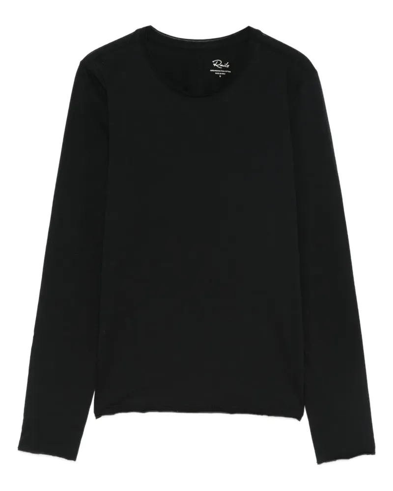 RAILS Klassisches Langarmshirt - Schwarz Schwarz