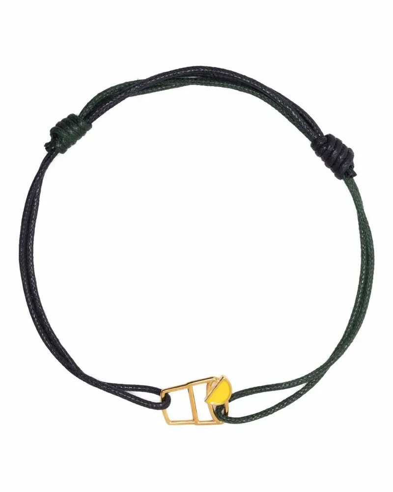 Aliita Gewebter Riemen mit Schild - Blau Blau