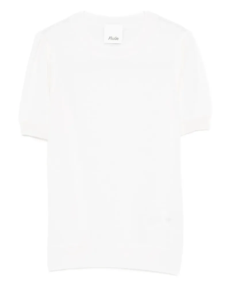 ALLUDE short-sleeve T-shirt - Weiß Weiß