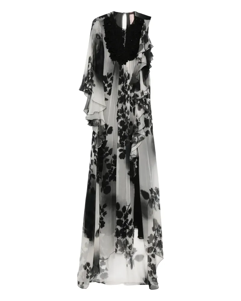 Antonio Marras Asymmetrisches Kleid mit Rüschen - Schwarz Schwarz